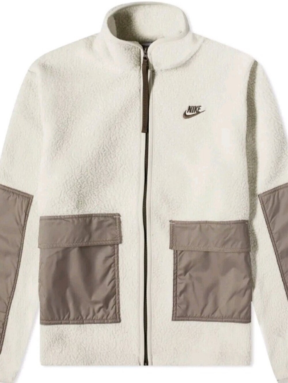 Nike Sportswear Sport Essential Fleece Sherpa Jacket DD5021-072 Mens XXL XXLarge